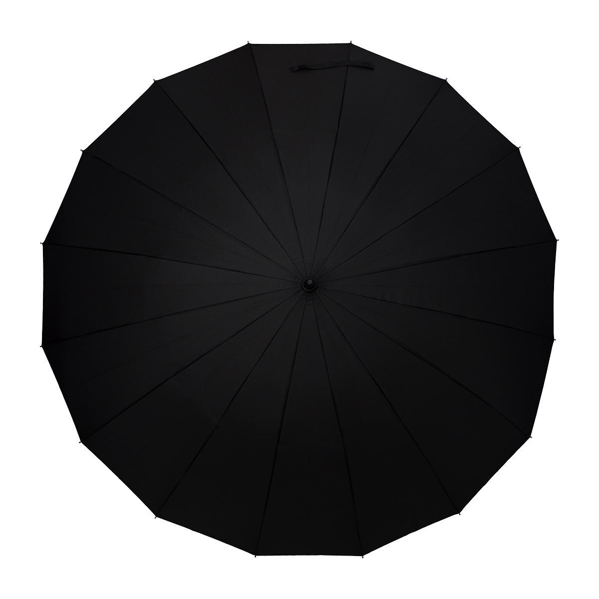 R07953.02 - Parasol 16 panelowy Trento, czarny