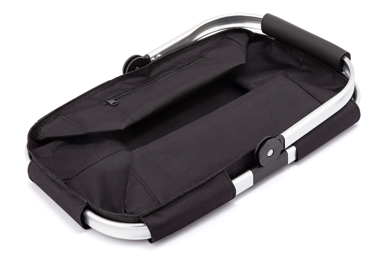 R08153.02 - Składany kosz na zakupy Cullman, czarny 