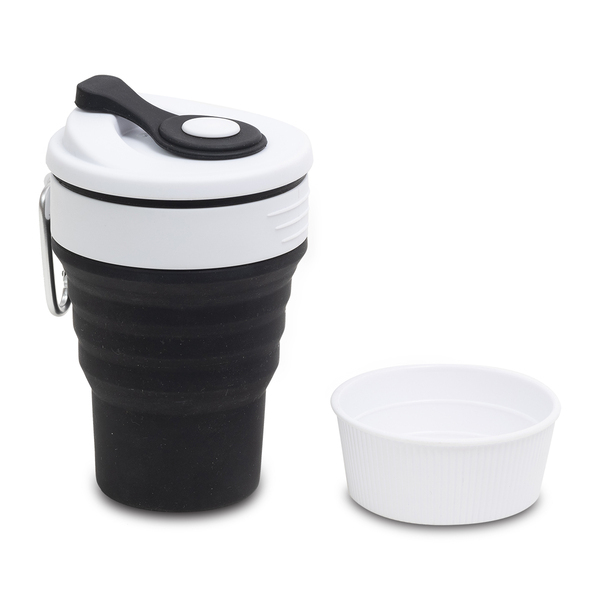 collapsible coffee cup flexi 350ml with logo