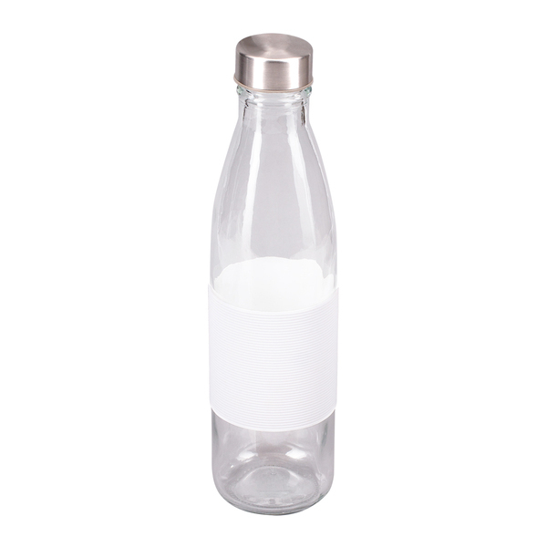 R08275.06 - Szklana butelka Vigour 800 ml, biały 