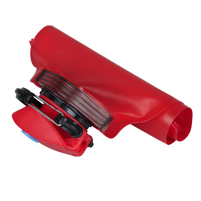 R08332.08 - Składany bidon Flat 600 ml, czerwony 