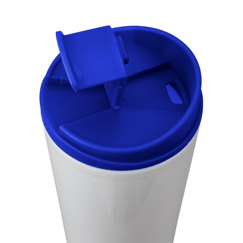 R08338.04 - Kubek izotermiczny Tampa Bay 450 ml, niebieski/biały 