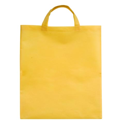 R08456.03 - Torba na zakupy Non Woven krótkie uszy, żółty 