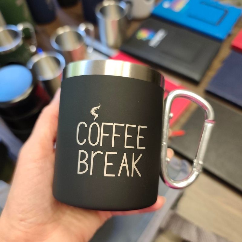 R08463.02 - Kubek stalowy Magaro 300 ml, czarny 