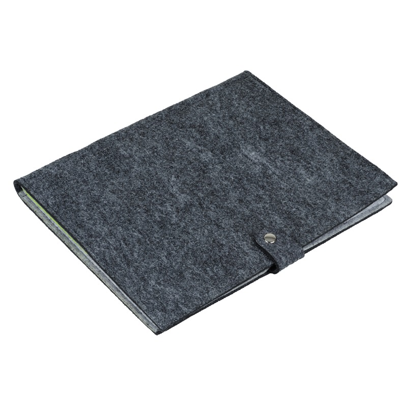 R08616.05 - Teczka A4 z filcu Eco-Sense, zielony/szary 