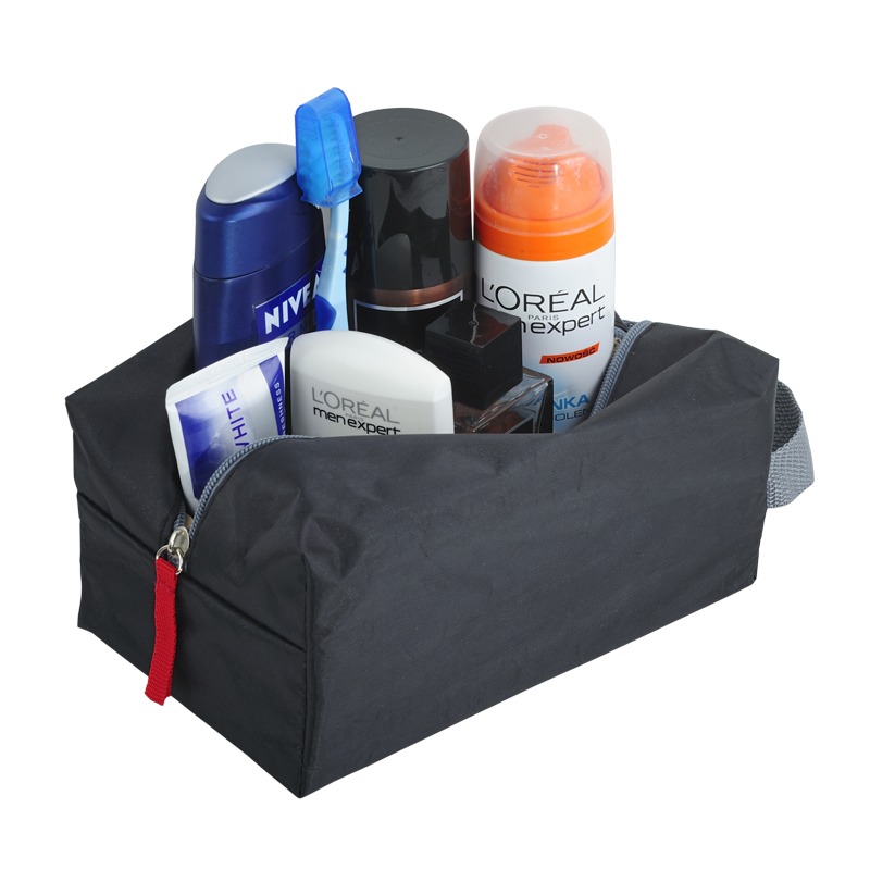 R08656 - Kosmetyczka Travelbuddy, czarny/szary 