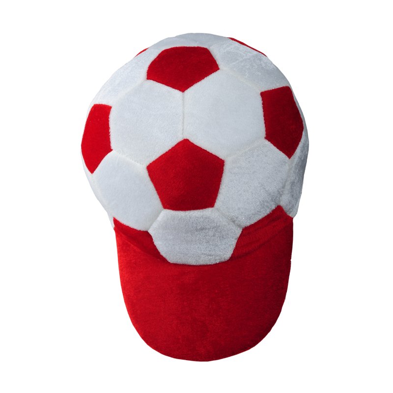 R08775.08 - Czapka kibica, biały/czerwony 