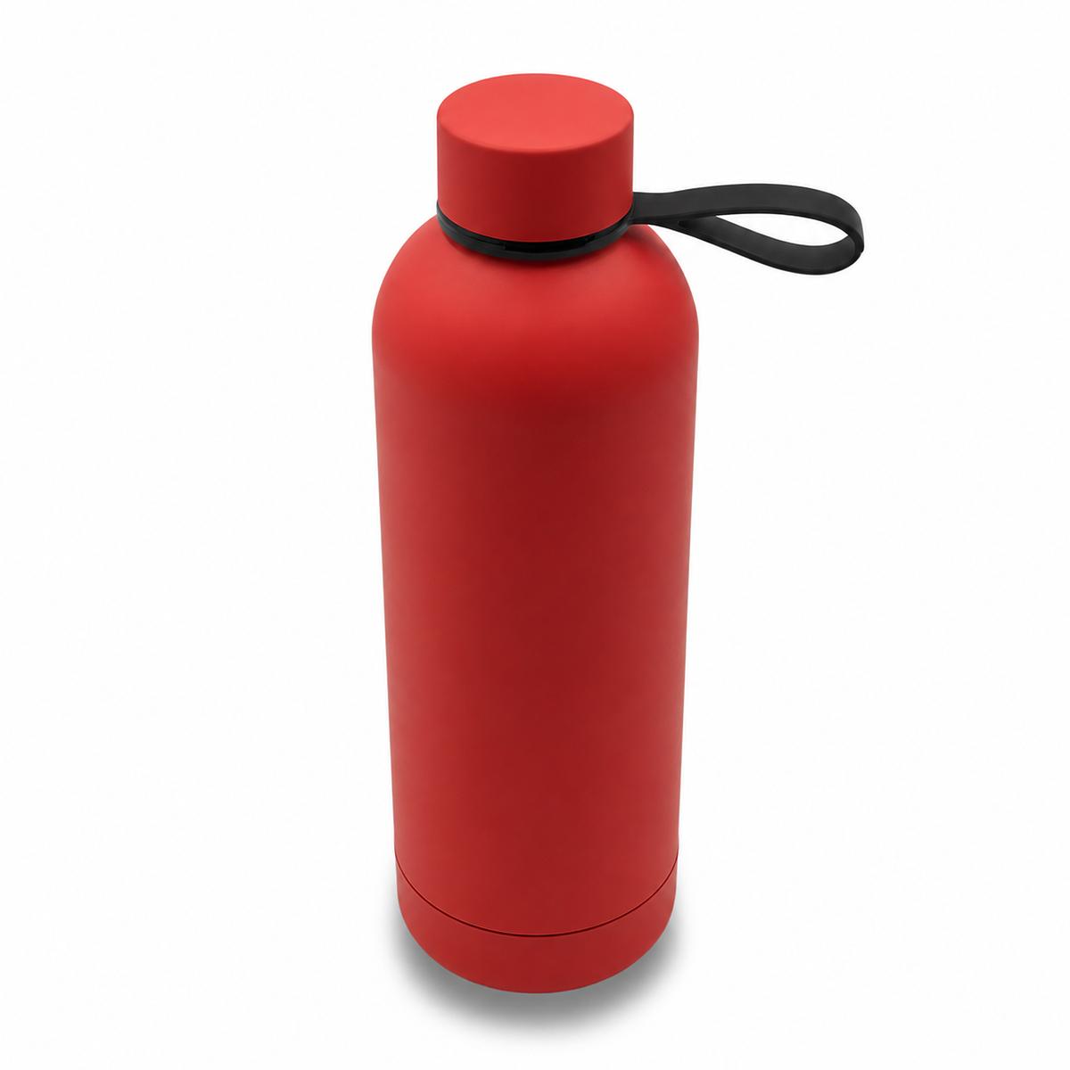 R08993.08 - Butelka termiczna z uchwytem Mendoza Duo 500 ml, czerwony