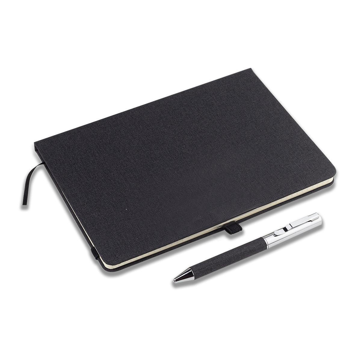 R17024.02 - Notes z długopisem w pudełku Gibson, czarny