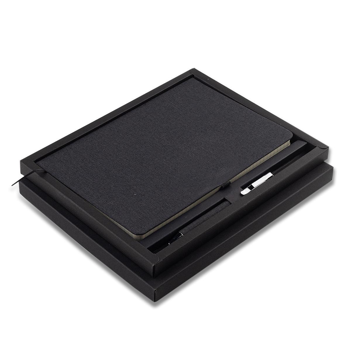 R17024.02 - Notes z długopisem w pudełku Gibson, czarny