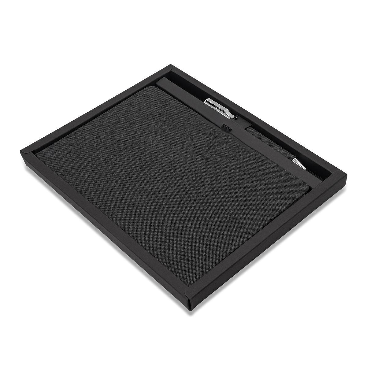 R17024.02 - Notes z długopisem w pudełku Gibson, czarny