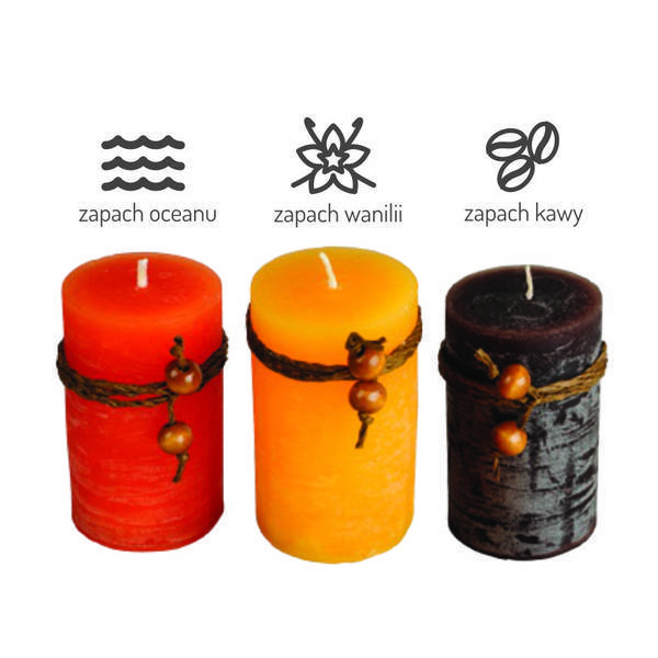 scented candle set with logo