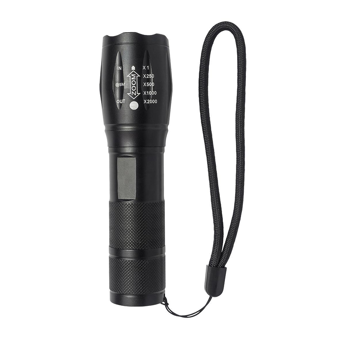 R17576.02 - Zestaw latarka z długopisem Noctis, czarny