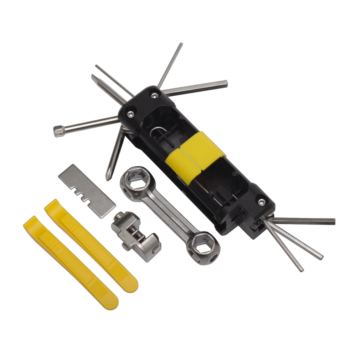 R17684.03 - Zestaw narzędzi do roweru Bike Prep, czarny/żółty 