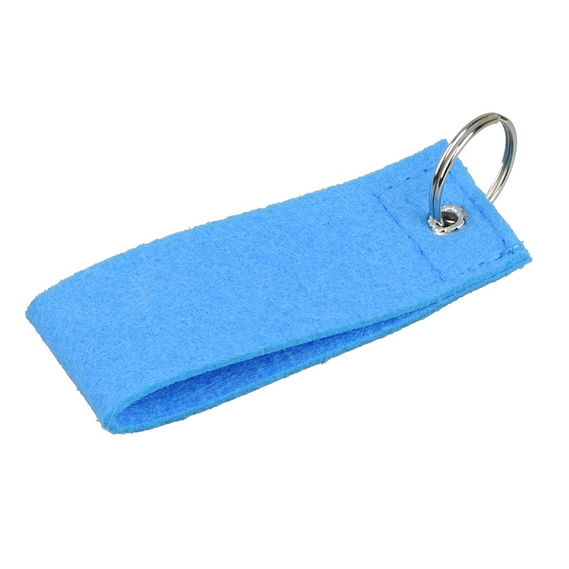 R17686.04 - Filcowy brelok na klucze Eco-Sense, niebieski 