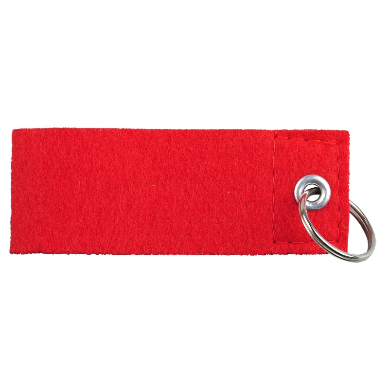 R17686.08 - Filcowy brelok na klucze Eco-Sense, czerwony