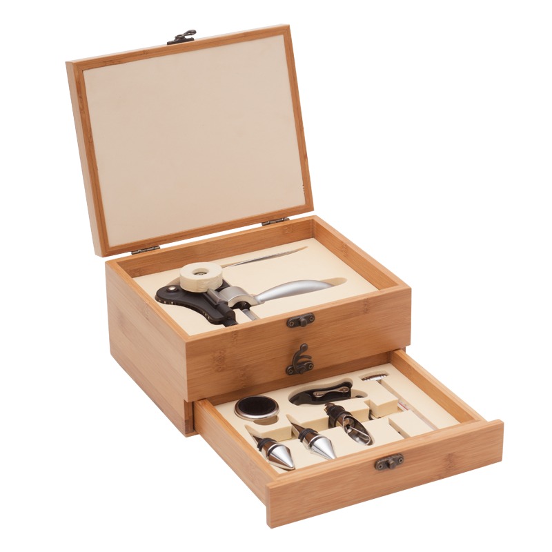 R22554 - Zestaw do wina Double Decker Nature, ecru 