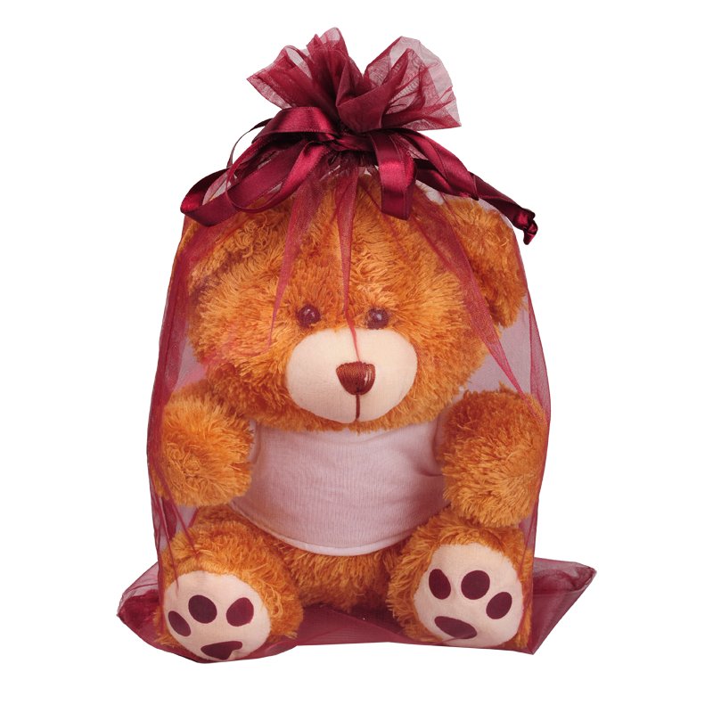 R22922 - Worek na prezenty L, bordowy 