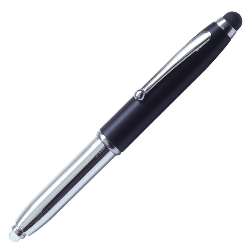 R35650.02 - Długopis – latarka LED Pen Light, czarny/srebrny 