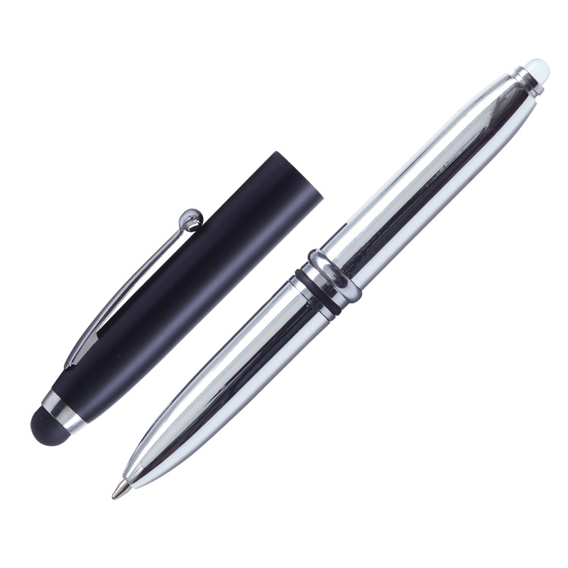R35650.02 - Długopis – latarka LED Pen Light, czarny/srebrny 
