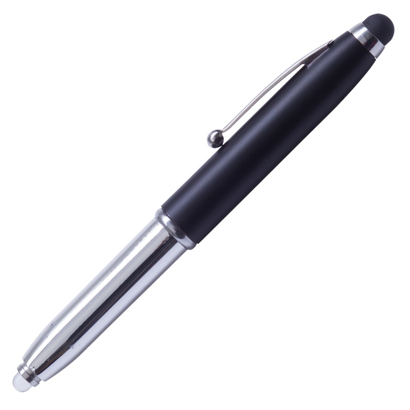 R35650.02 - Długopis – latarka LED Pen Light, czarny/srebrny 