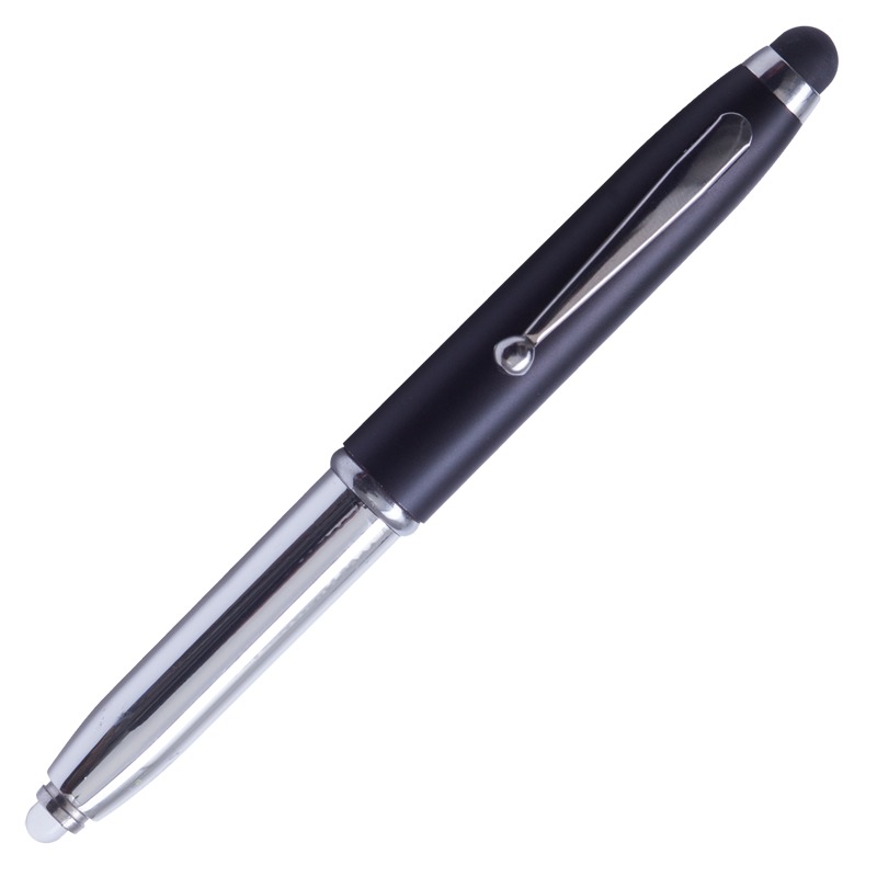R35650.02 - Długopis – latarka LED Pen Light, czarny/srebrny 