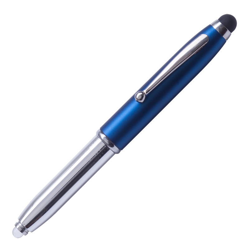 R35650.04 - Długopis – latarka LED Pen Light, niebieski/srebrny 