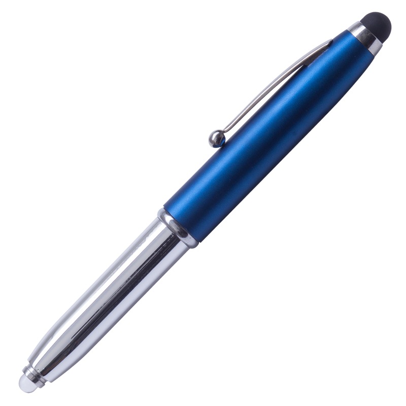 R35650.04 - Długopis – latarka LED Pen Light, niebieski/srebrny 