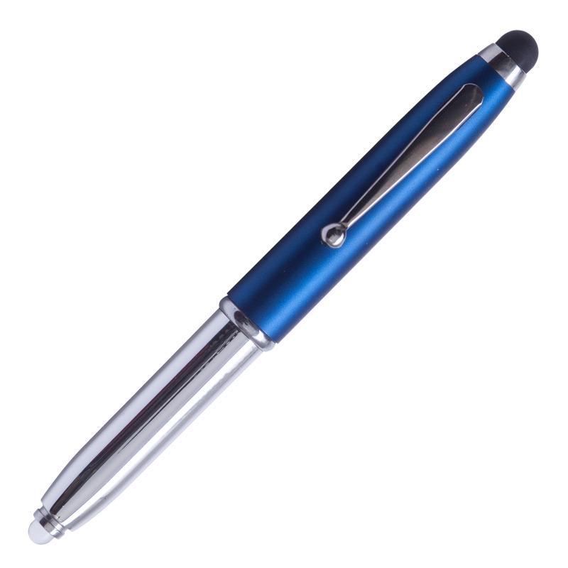 R35650.04 - Długopis – latarka LED Pen Light, niebieski/srebrny 