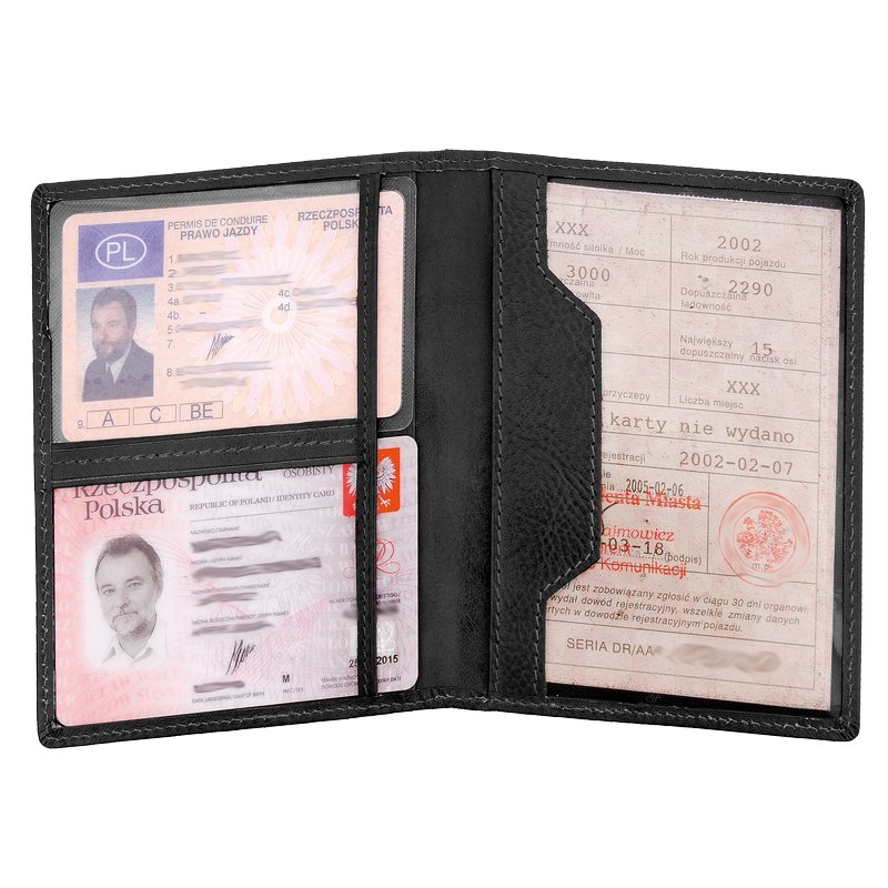 R41304.02 - Etui na dokumenty, czarny 