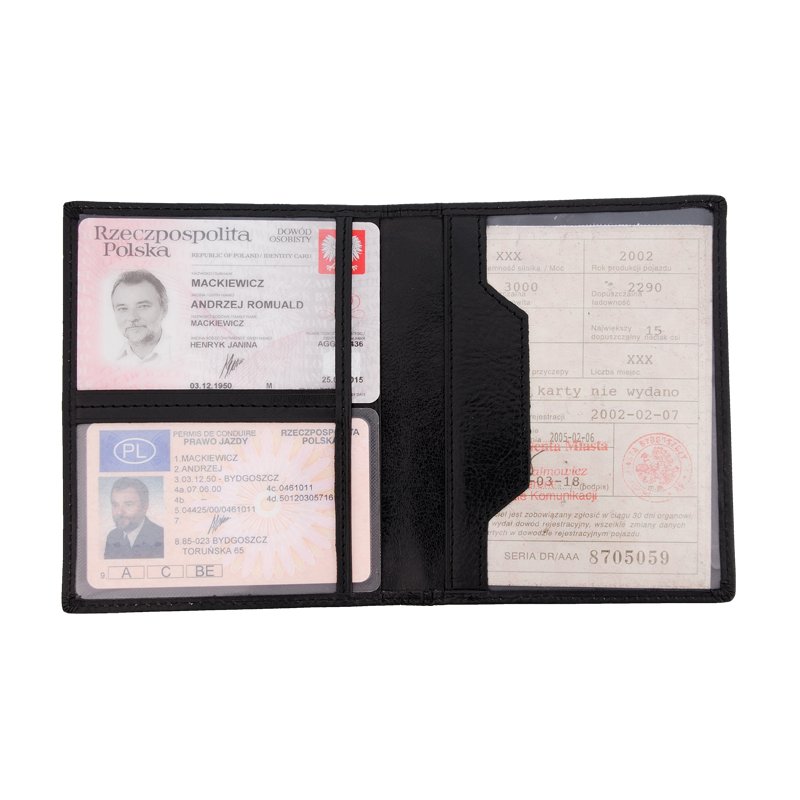 R41304.02 - Etui na dokumenty, czarny 