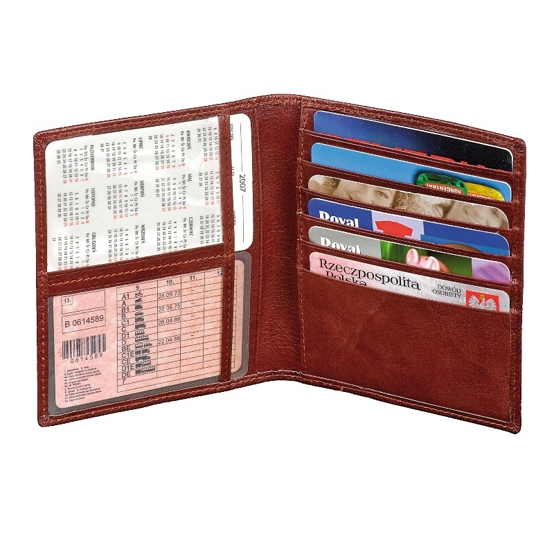 R41305.10 - Etui na karty kredytowe Lazio, brązowy