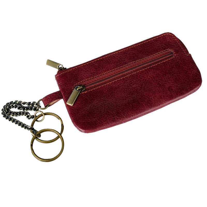 R41503.10 - Etui na klucze skórzane z zamkiem, brązowy 