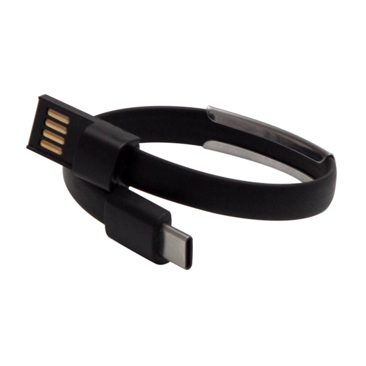 R50179.02 - Bransoletka Wristlie USB typu C, czarny 