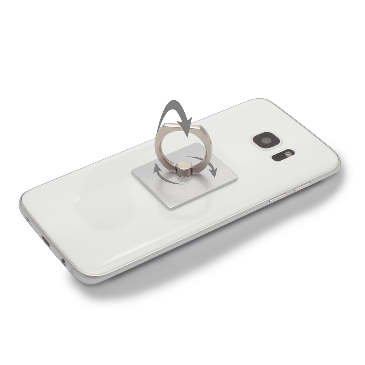 R64329.01 - Uchwyt lub podstawka do telefonu Mobile Guard, srebrny