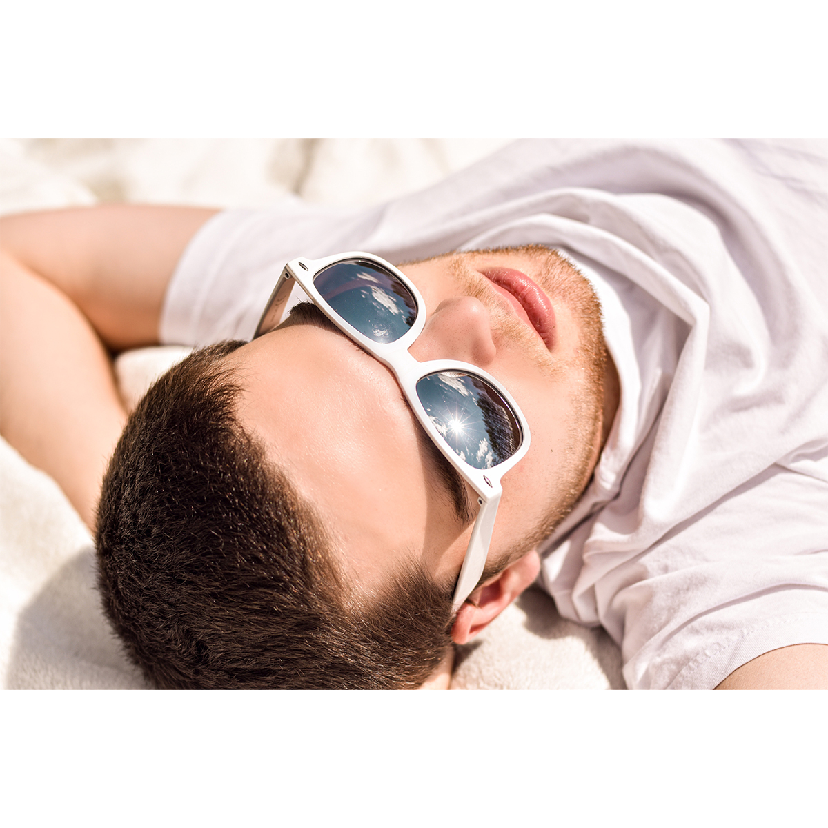 R64457.06 - Okulary przeciwsłoneczne Beachdudes, biały
