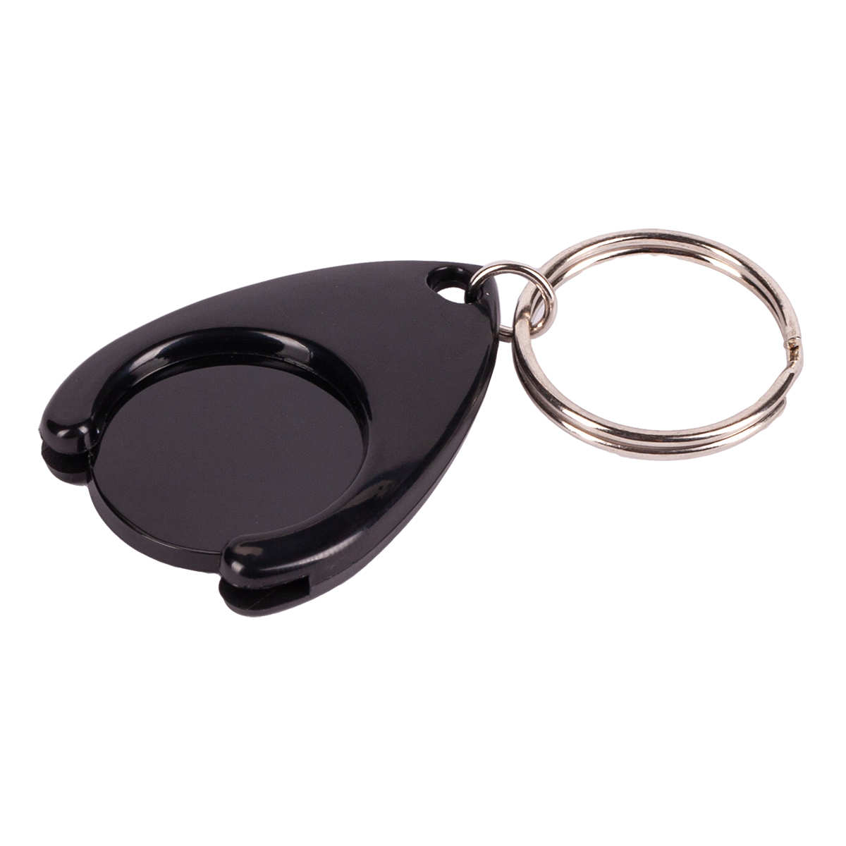 R73165.02 - Brelok z żetonem (wielkości 5 zł) Chip, czarny 
