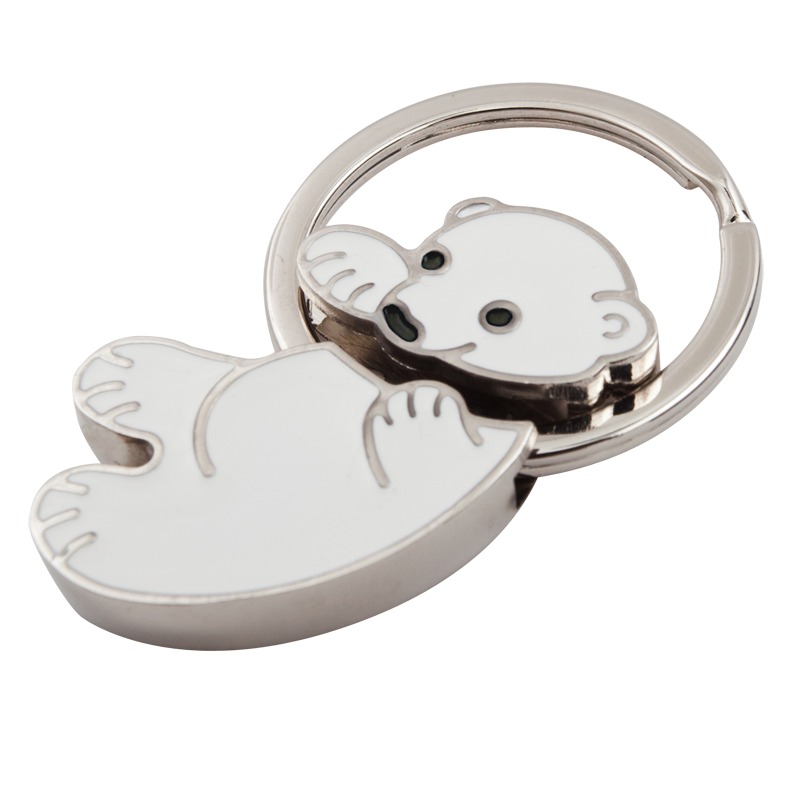 R73187 - Brelok Polar Bear, biały 