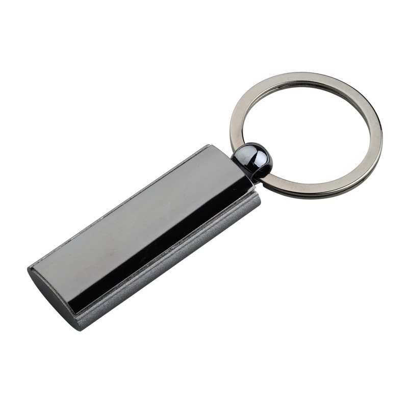 R73223 - Metalowy brelok Logolite, srebrny 