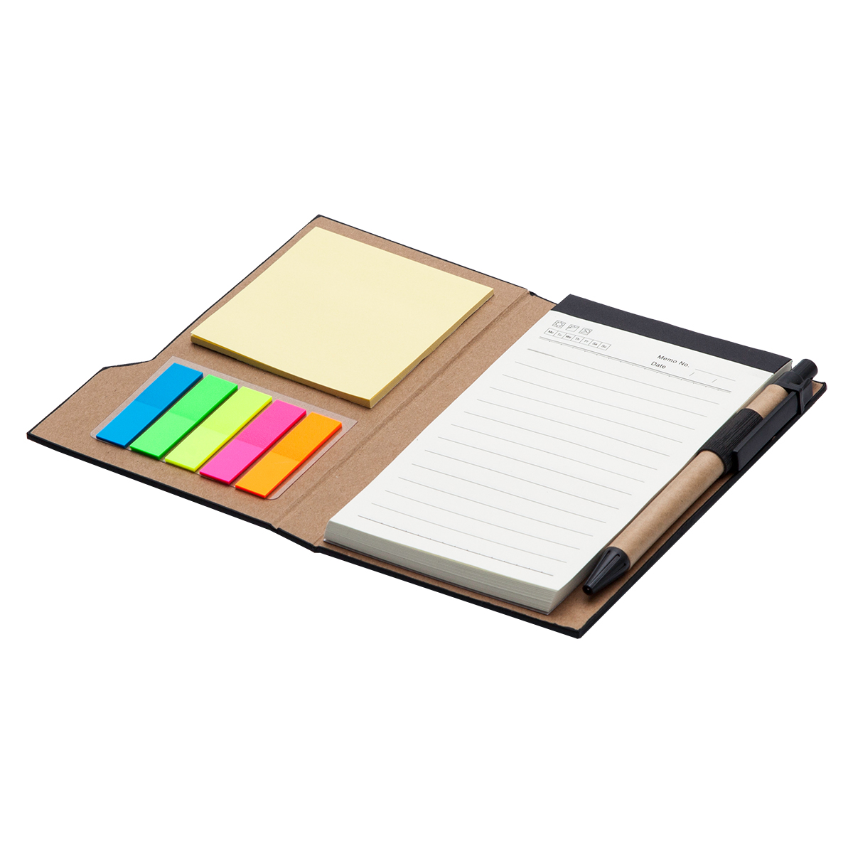 R73654.02 - Notes memo 90x150/70k linia Salerno, czarny 