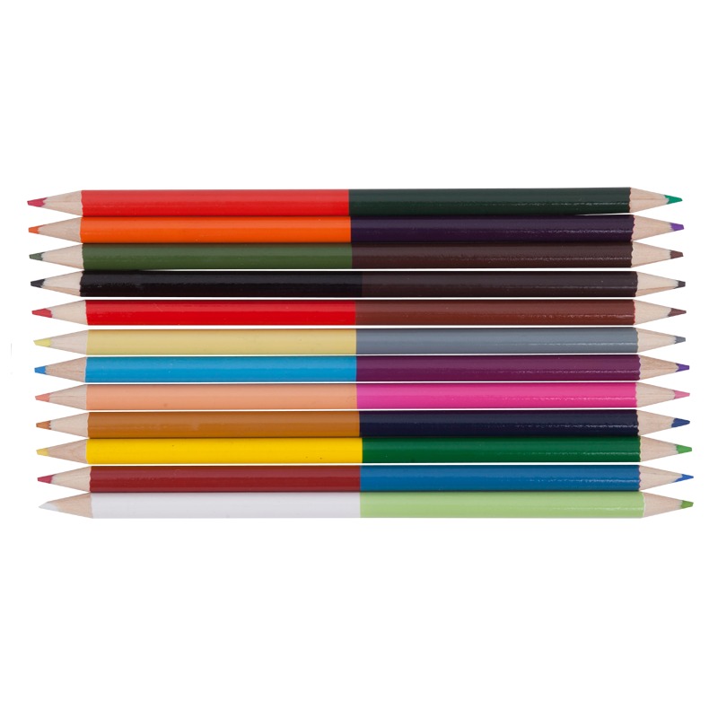 colored pencil set duo with logo