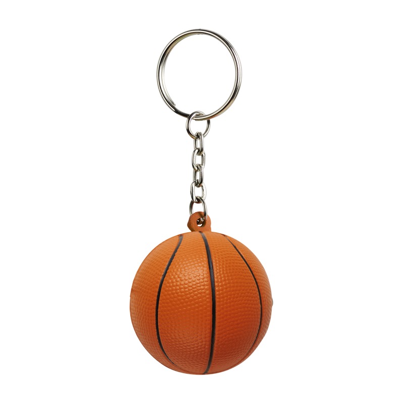 R73919 - Brelok antystresowy Basket, pomarańczowy/czarny