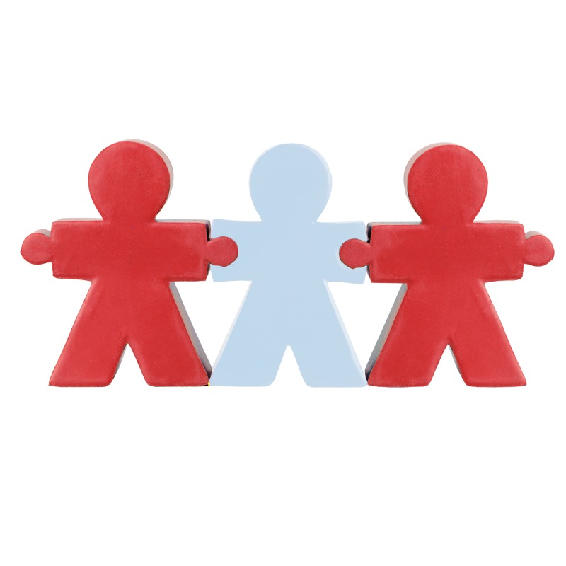 R73937.08 - Antystresowy zestaw People, biały/czerwony 