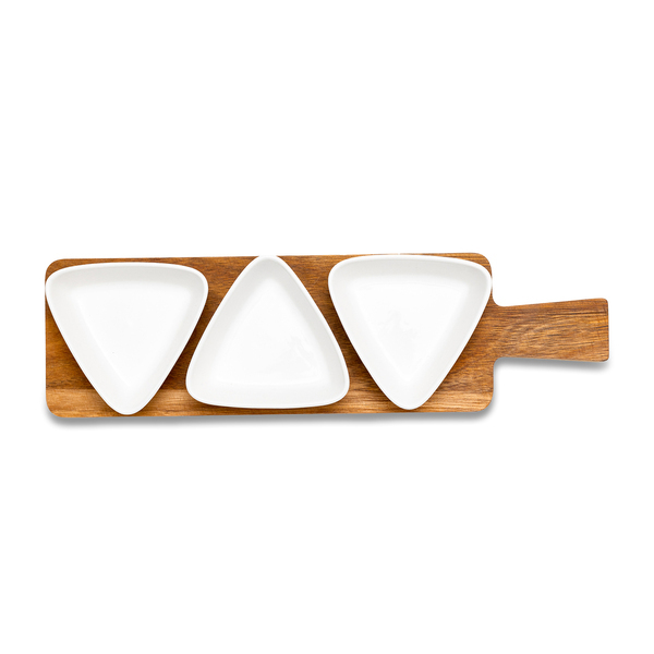 R85316.06 - Taca z miseczkami Nardo, biały 