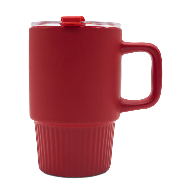 R85323.08 - Kubek ceramiczny Azzurro 440 ml, czerwony 