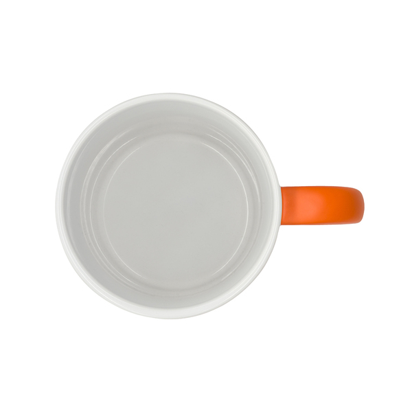 R85326.15 - Kubek ceramiczny Velutti 350 ml, pomarańczowy
