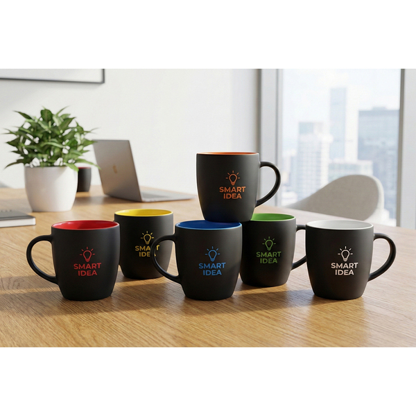 R85327.03 - Kubek ceramiczny Esla 345 ml, żółty 