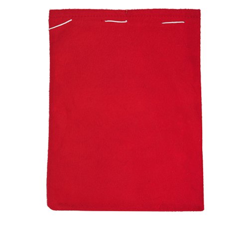 R89068 - Świąteczny worek na prezenty, czerwony 