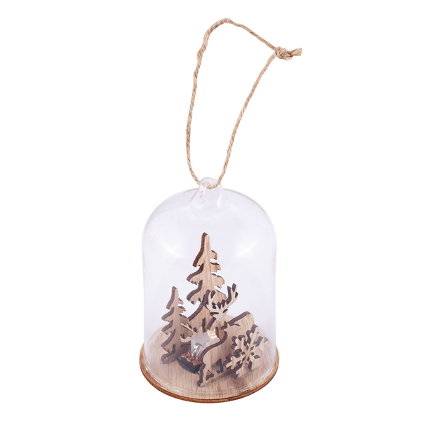 X91027.00 - Szklany lampion Dome, transparentny 