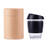 Szklany kubek Stylish 350 ml w eco tubie, czarny 